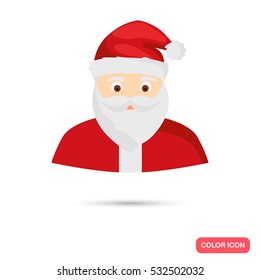 Santa Claus color icon. Flat design for web and mobile