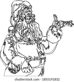Santa Claus Coloring Page  xmas christmas printable coloring pages
