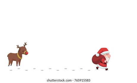 Santa Claus is coming. Vector image