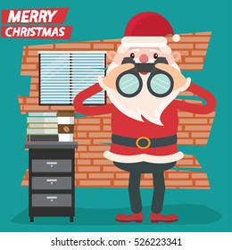 Santa claus concept design,clean vector
