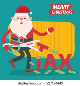 Santa claus concept design,clean vector