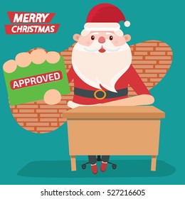 
Santa claus concept design,clean vector