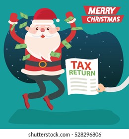 Santa claus concept design,clean vector