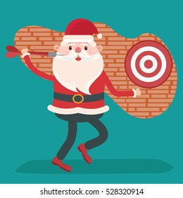 Santa claus concept design,clean vector