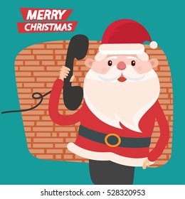 Santa claus concept design,clean vector