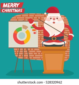 Santa claus concept design,clean vector
