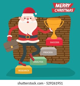 Santa claus concept design,clean vector