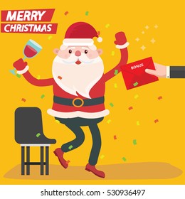 Santa claus concept design,clean vector