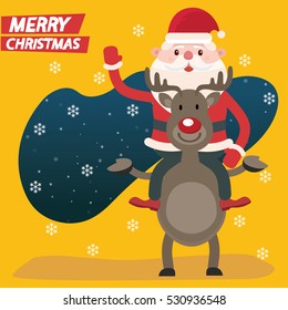 Santa claus concept design,clean vector