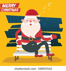 Santa claus concept design,clean vector