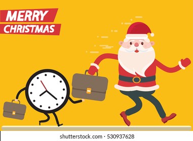 Santa claus concept design,clean vector