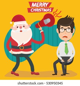 Santa claus concept design,clean vector