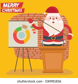 Santa claus concept design,clean vector