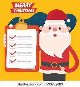 Santa claus concept design,clean vector