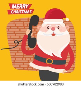 Santa claus concept design,clean vector