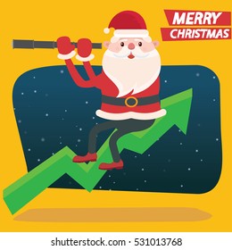 Santa claus concept design,clean vector