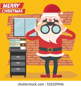 Santa claus concept design,clean vector