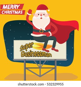 Santa claus concept design,clean vector
