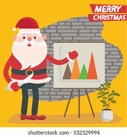 Santa claus concept design,clean vector