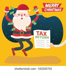 Santa claus concept design,clean vector