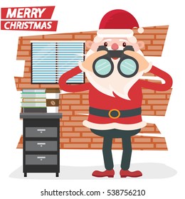 Santa claus concept design,clean vector