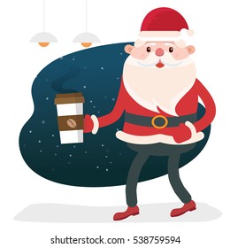 Santa claus concept design,clean vector