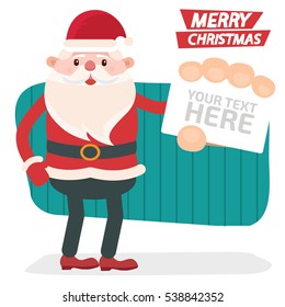 Santa claus concept design,clean vector