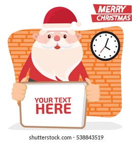 Santa claus concept design,clean vector