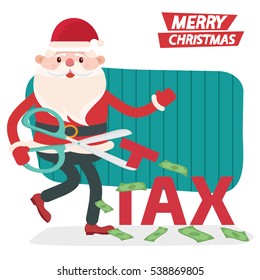 Santa claus concept design,clean vector