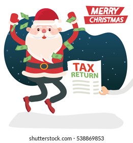 Santa claus concept design,clean vector