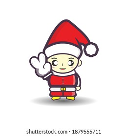 santa claus cute Design. Vektorgrafik