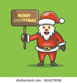 santa claus linda ilustración de carácter de diseño vectorial