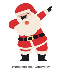 Santa Claus Dabbing Dance cartoon