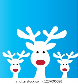 Santa Claus deer head icon