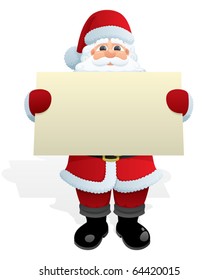 Santa Claus delivering Christmas message. 