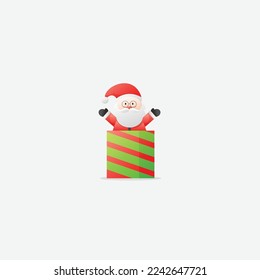 santa claus design icon illustration