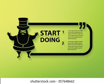 Santa claus Design and text box,vector
