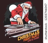 santa claus dj music party
