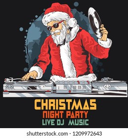 santa claus dj party