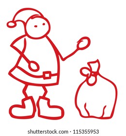 Santa Claus doodle