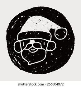 Santa Claus doodle drawing