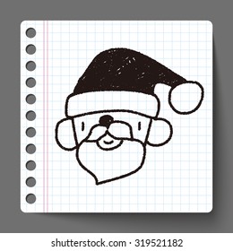 Santa Claus doodle drawing