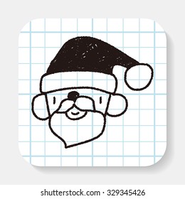 Santa Claus doodle drawing