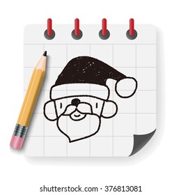 Santa Claus doodle drawing