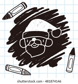 Santa Claus doodle drawing