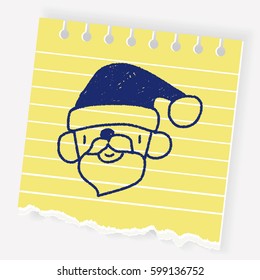 Santa Claus doodle drawing