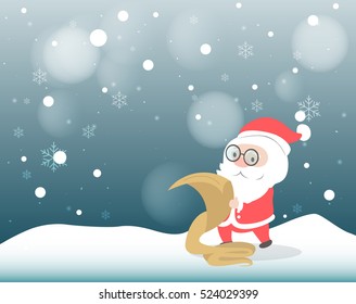 Santa Claus double checking his list.