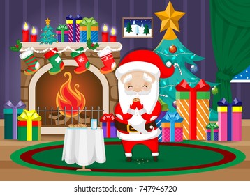 8,057 Santa Eating Cookies Images, Stock Photos & Vectors | Shutterstock