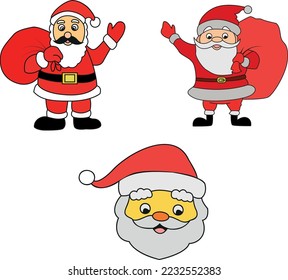Santa Claus Editable Vector File