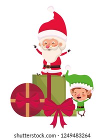 Female Elf Santa Claus Girl Helper Stock Vector (Royalty Free) 1550301122